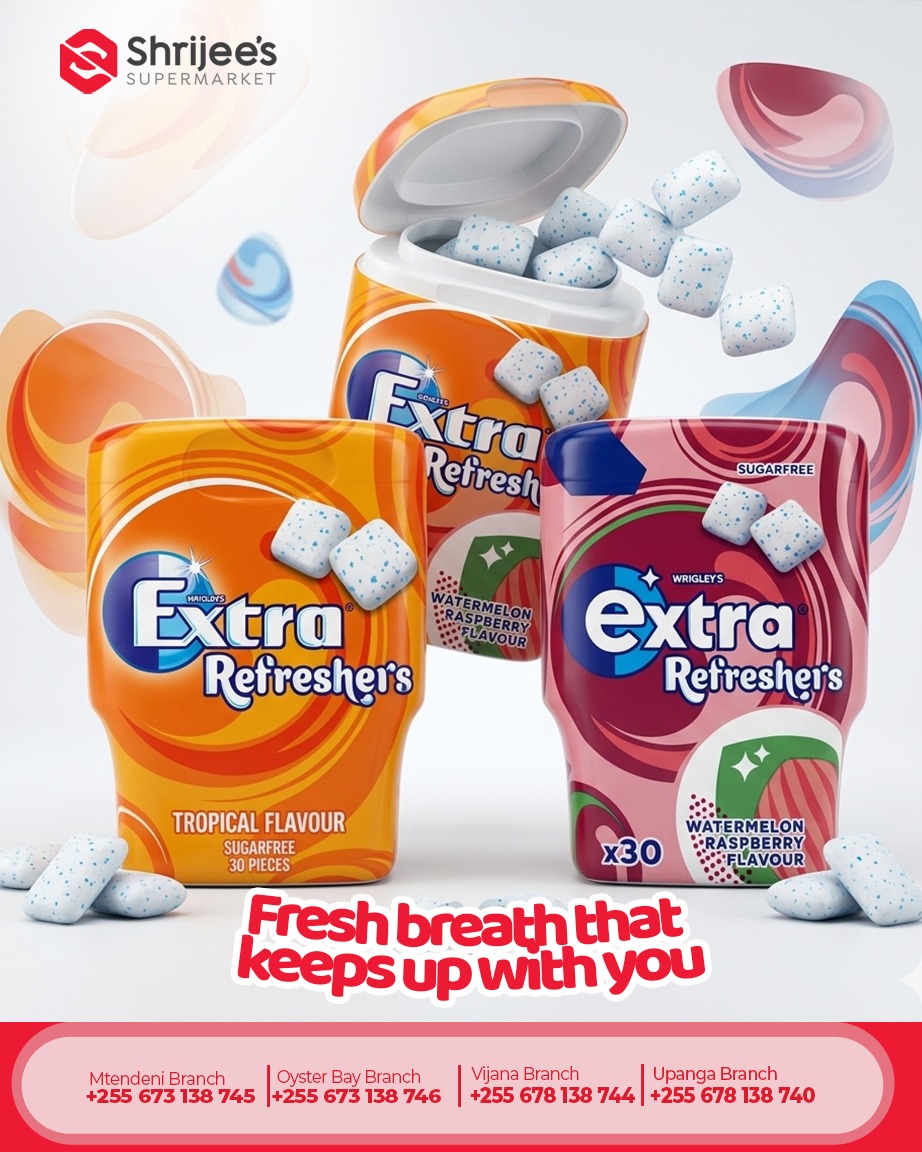 Stay fresh throughout the day with Extra Refreshers Sugar-Free Gum