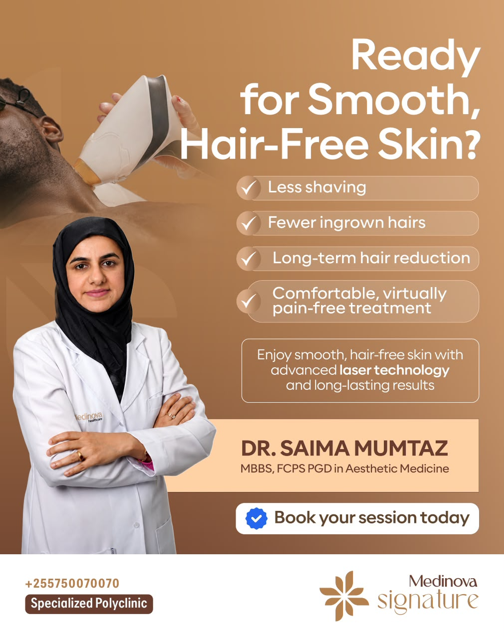 Say goodbye to shaving. Hello to silky-smooth skin!