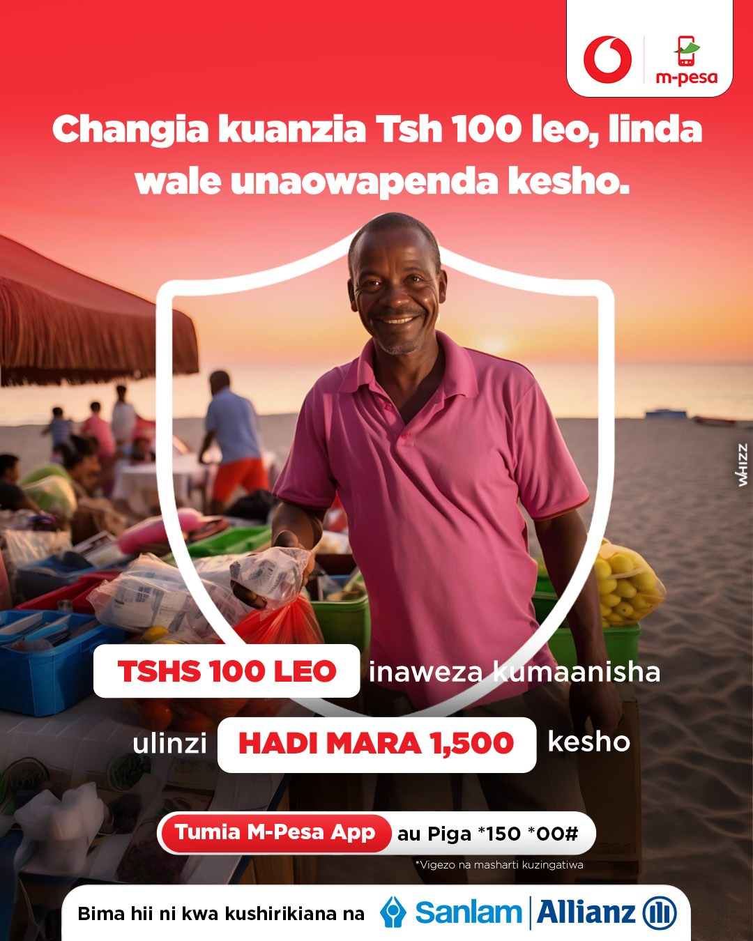Bima ya  Maisha inaanzia TSHS 100 tu