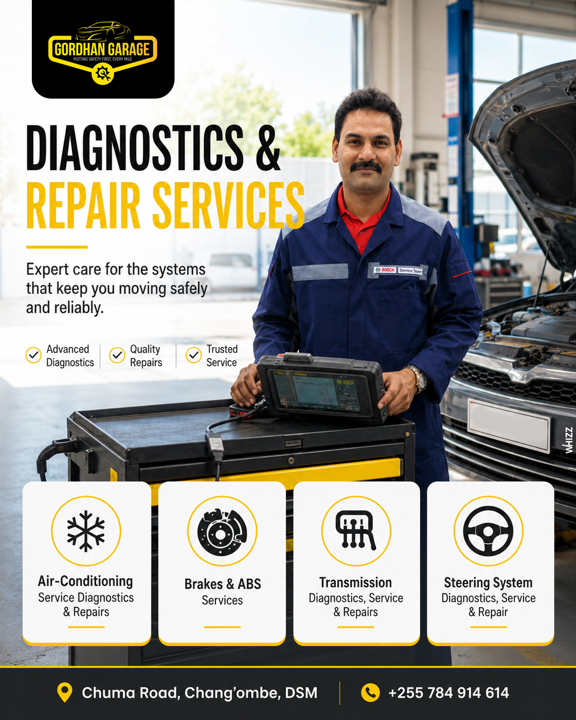 Expert diagnostics. Reliable repairs. Safer drives.