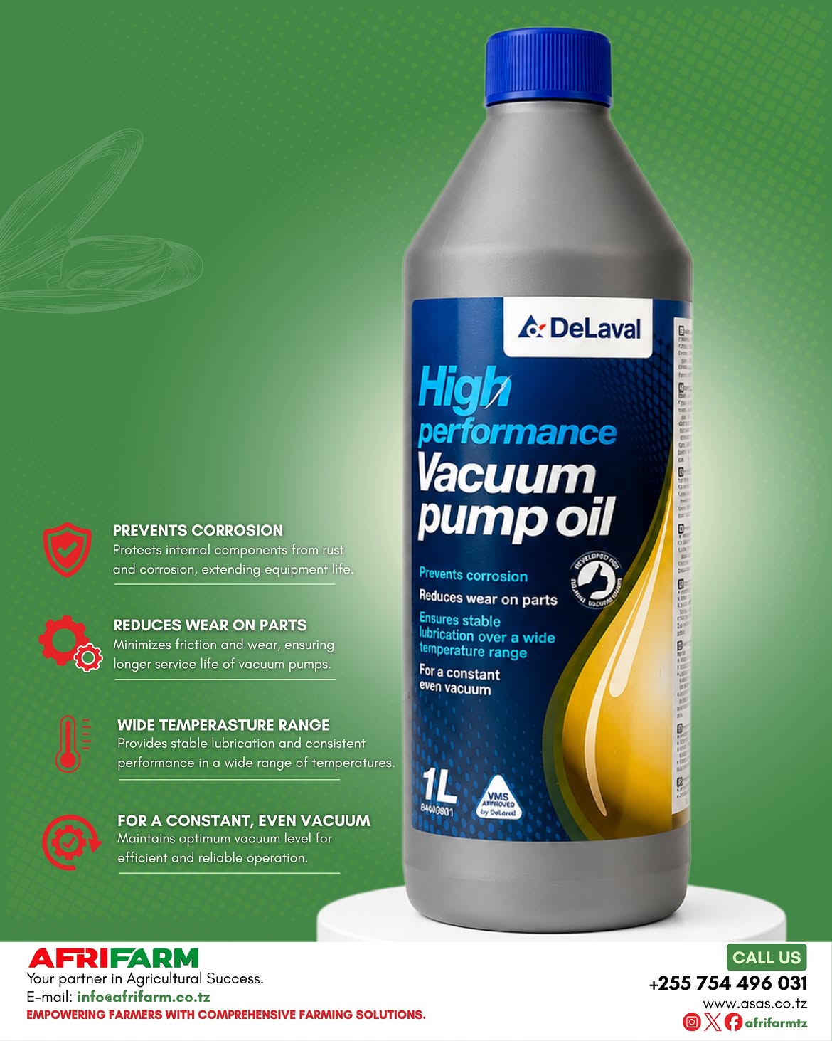High performance vacuum pump oil