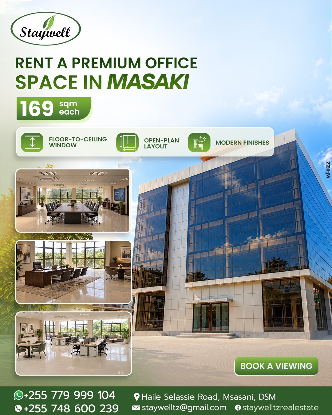 Rent modern office spaces in Masaki
