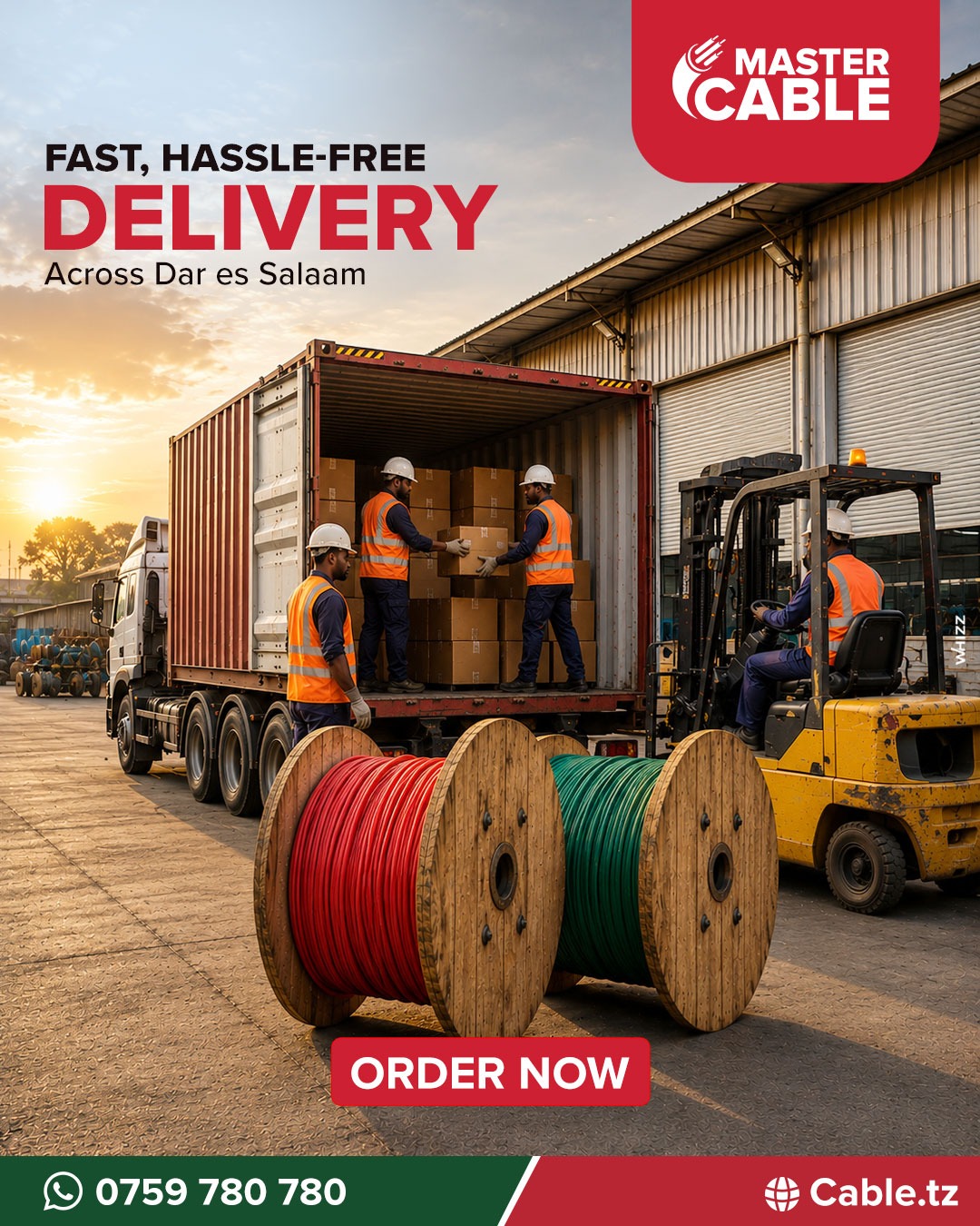 Get the cables you need, delivered without delays.