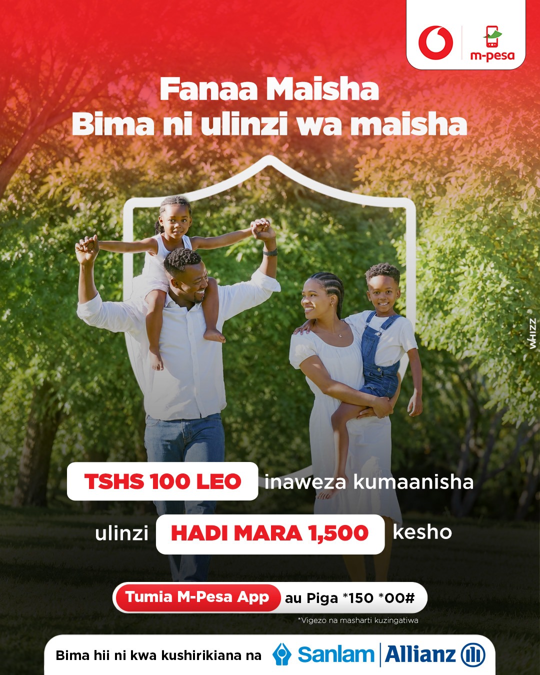 Anza Ulinzi wa Maisha Yako kwa TSHS 100 Tu