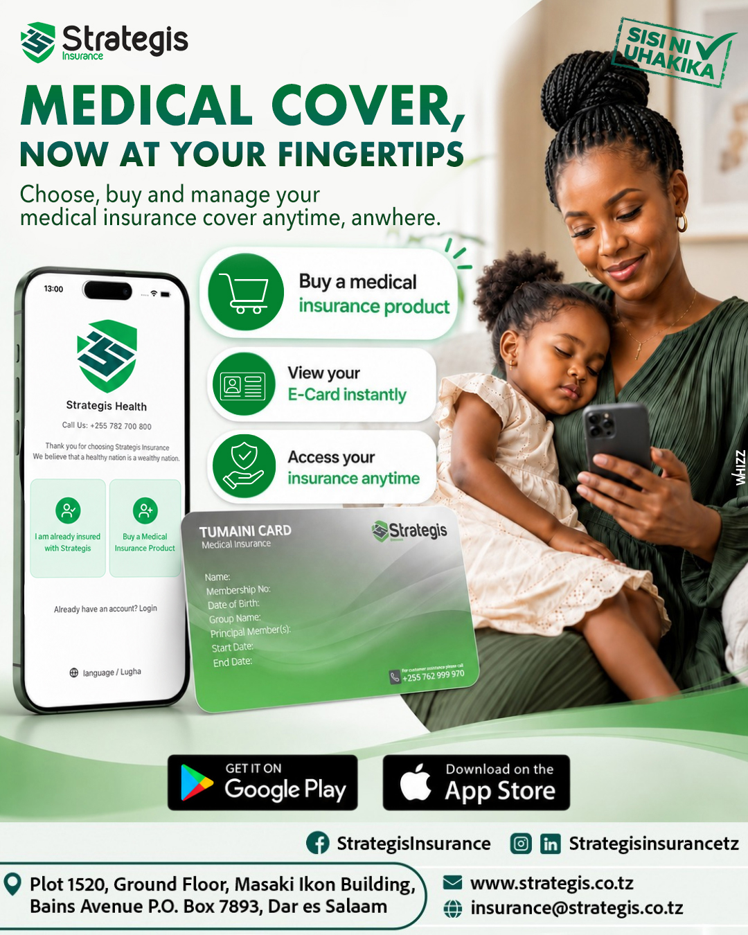Buy medical cover on Strategis Health App