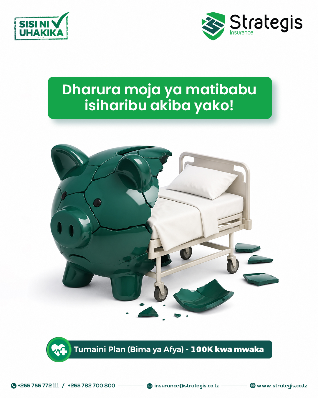 Afya ni muhimu — jiandae mapema na Tumaini Plan!