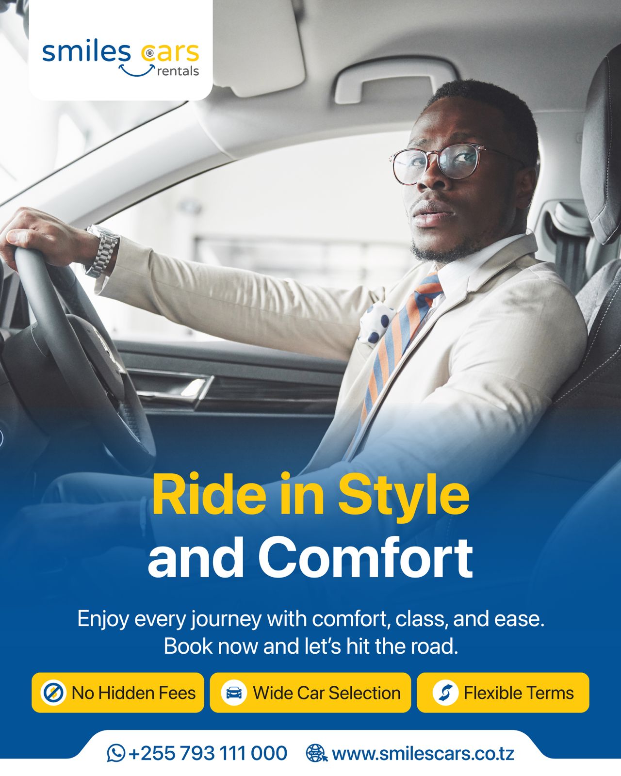 Book your rental with no hidden fees