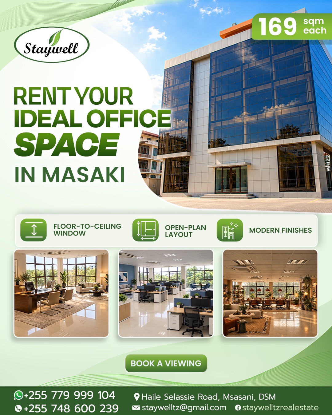 Office space for rent in Masaki