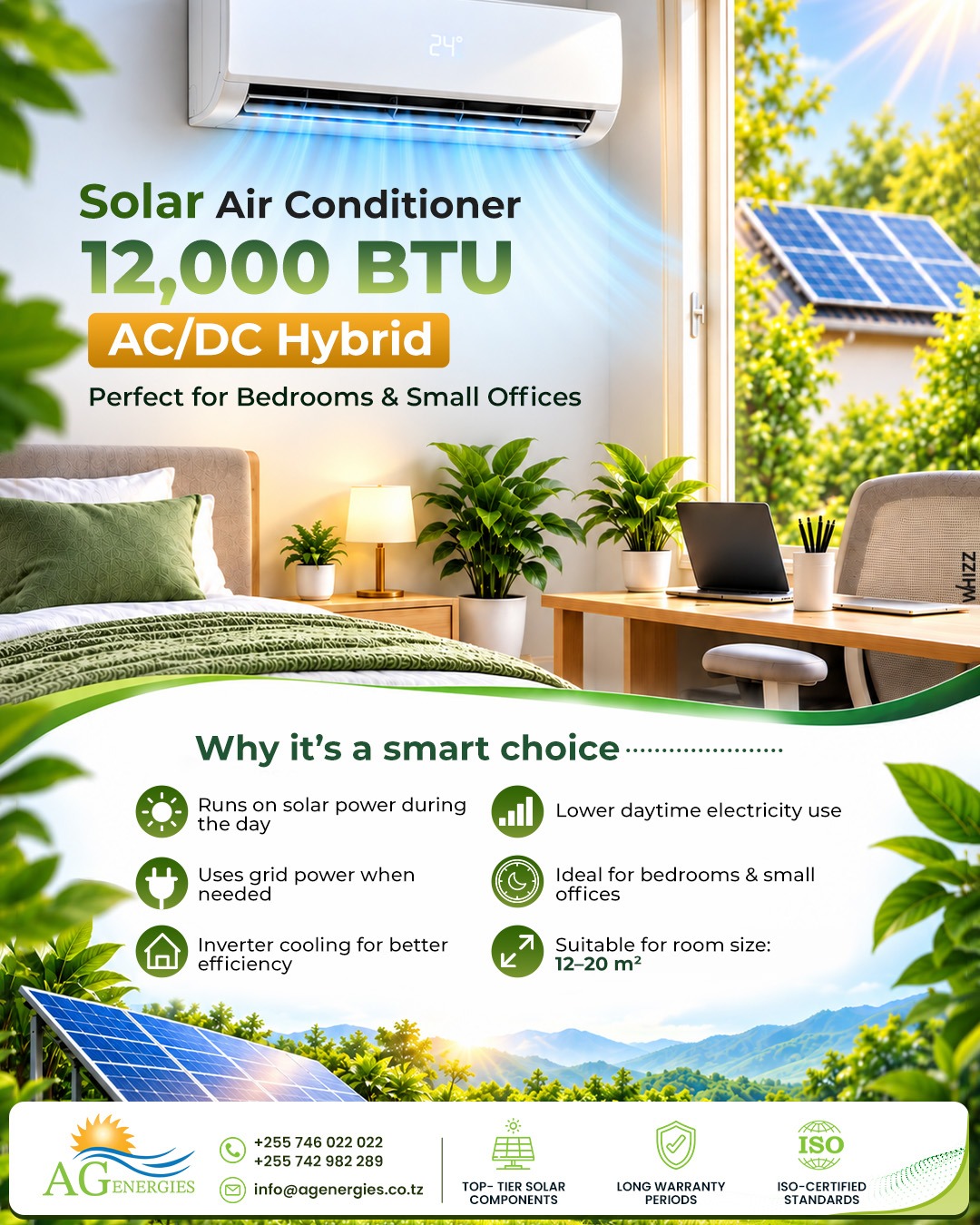 AC/DC for bedrooms and small offices