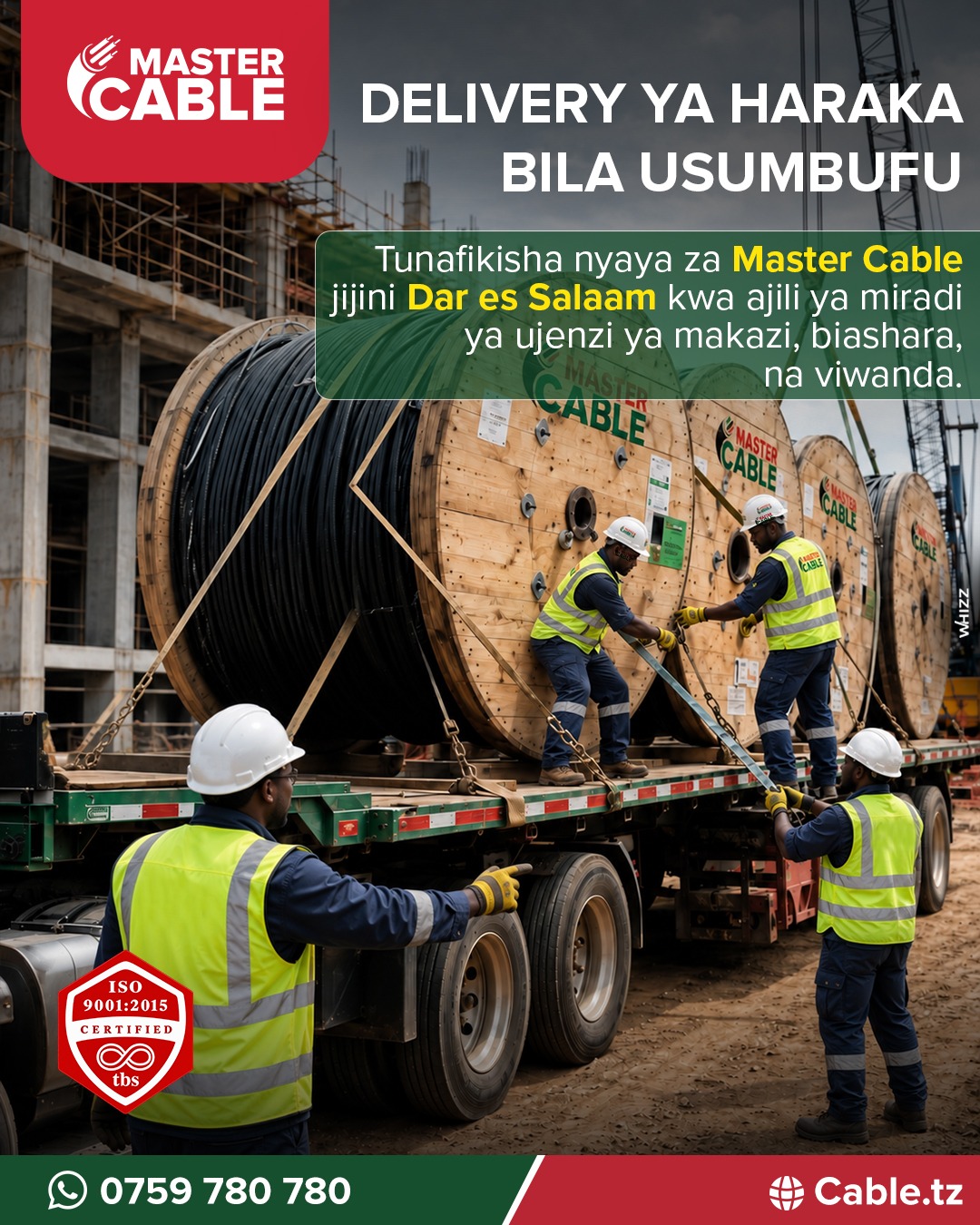 Tunarahisisha upatikanaji wa nyaya kwa miradi yako ya ujenzi.
