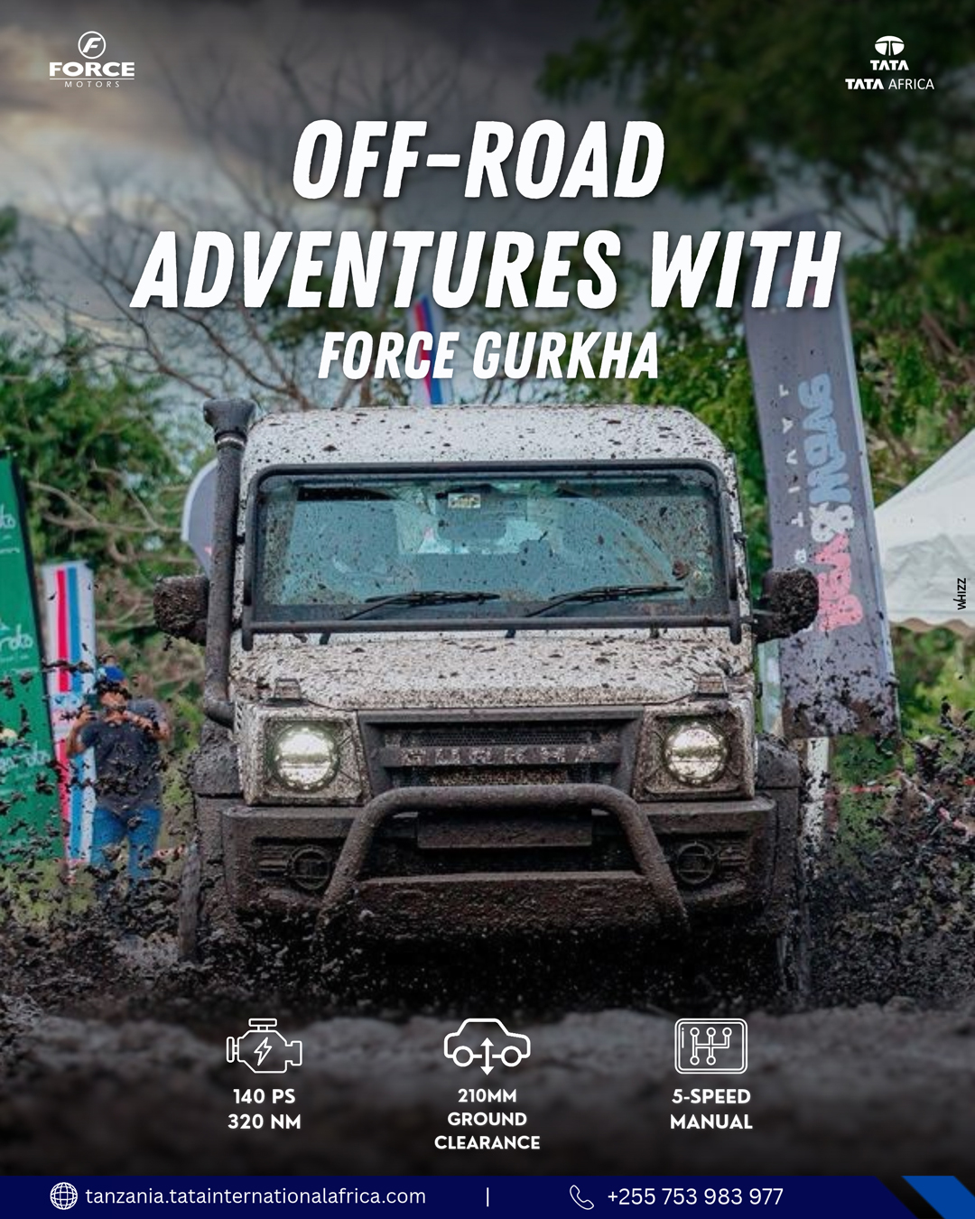 Off-road adventures with Force Gurkha Pickup