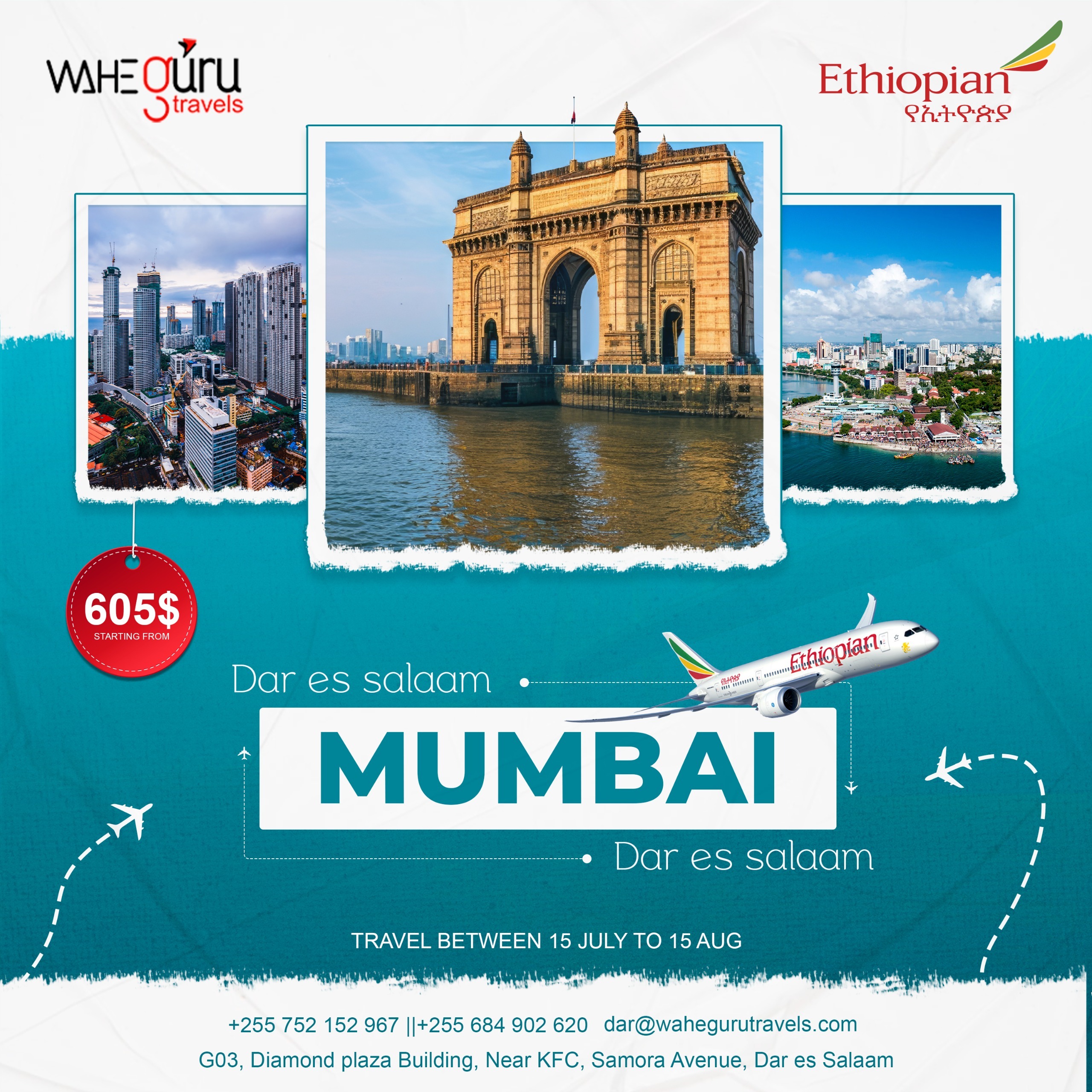 Return flights to Mumbai - from USD 605