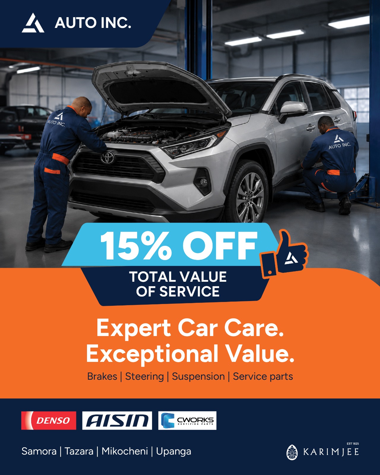 15% off car care services