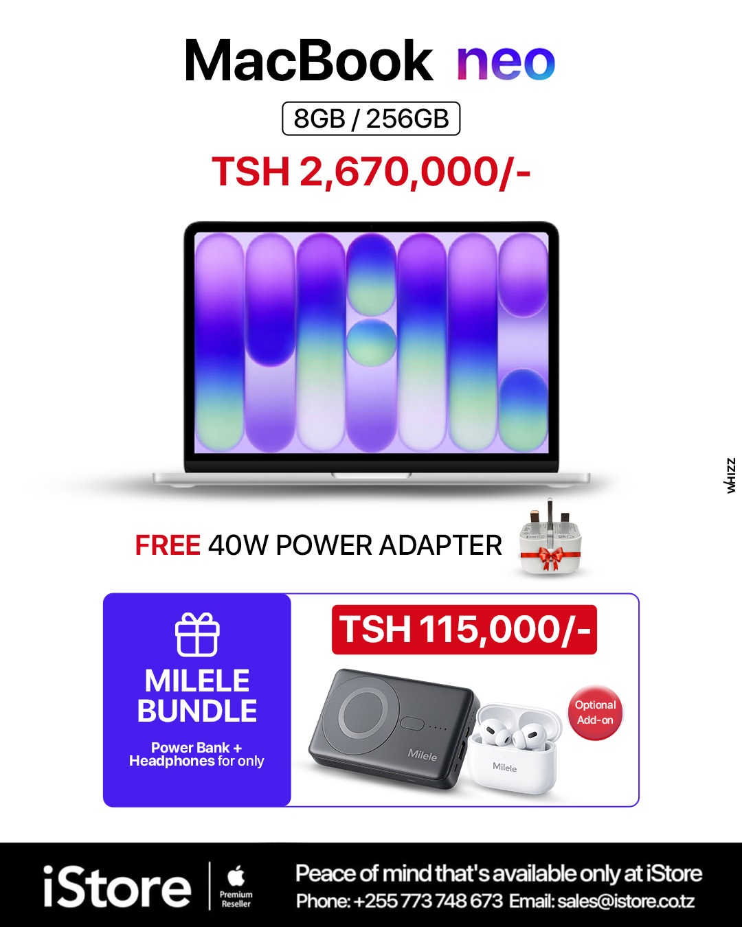 MacBook neo — now available for TSH 2,670,000/- 