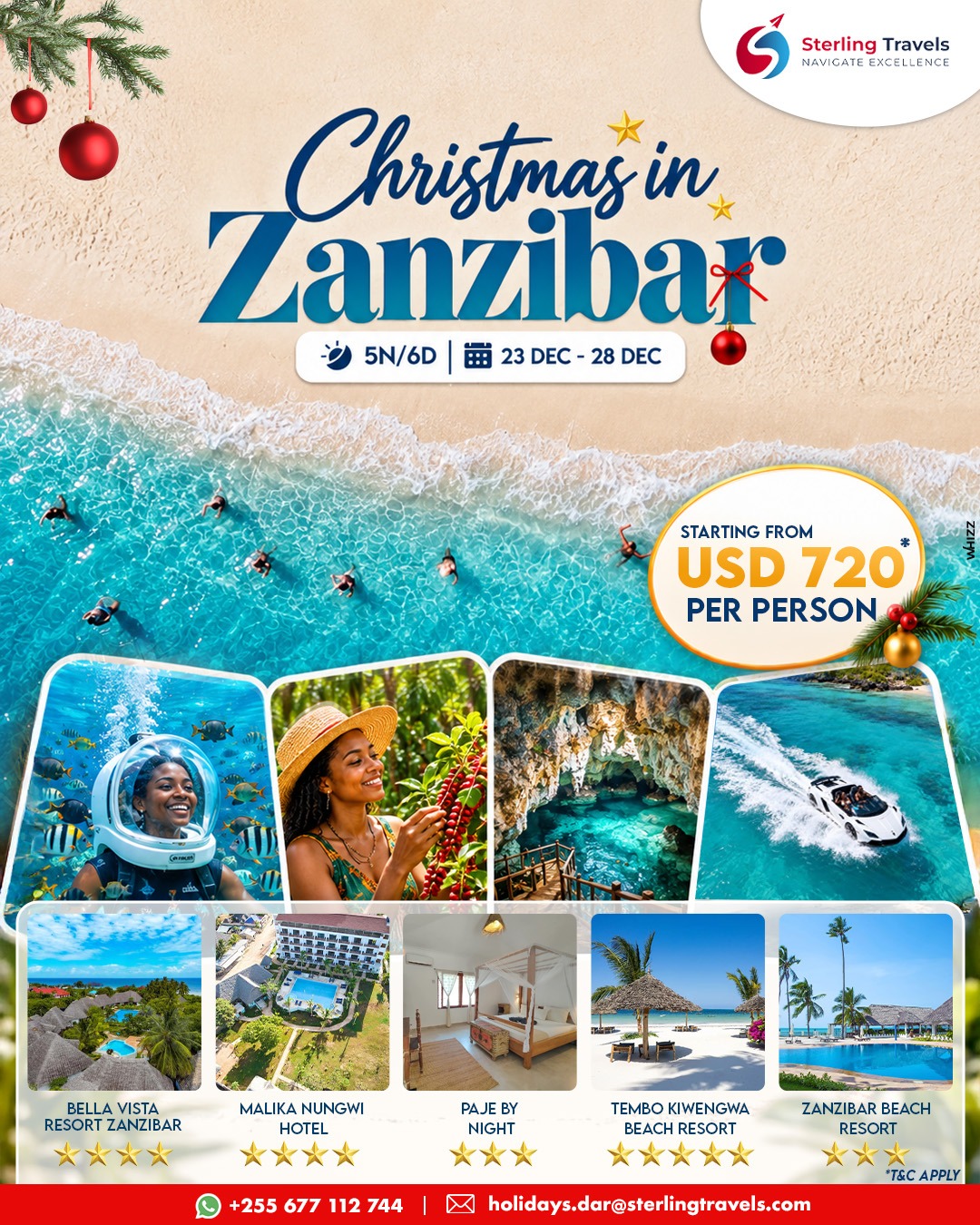Spend your Christmas in Zanzibar