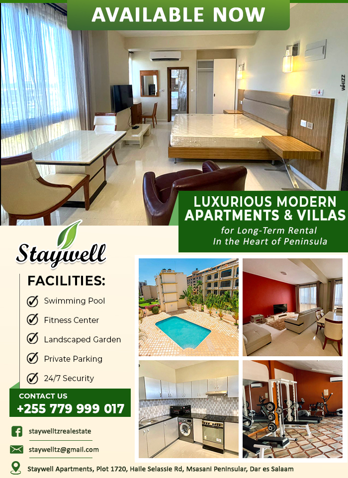 Staywell Apartments Dar es Salaam Services Apartments Dar es Salaam WhizzTanzania