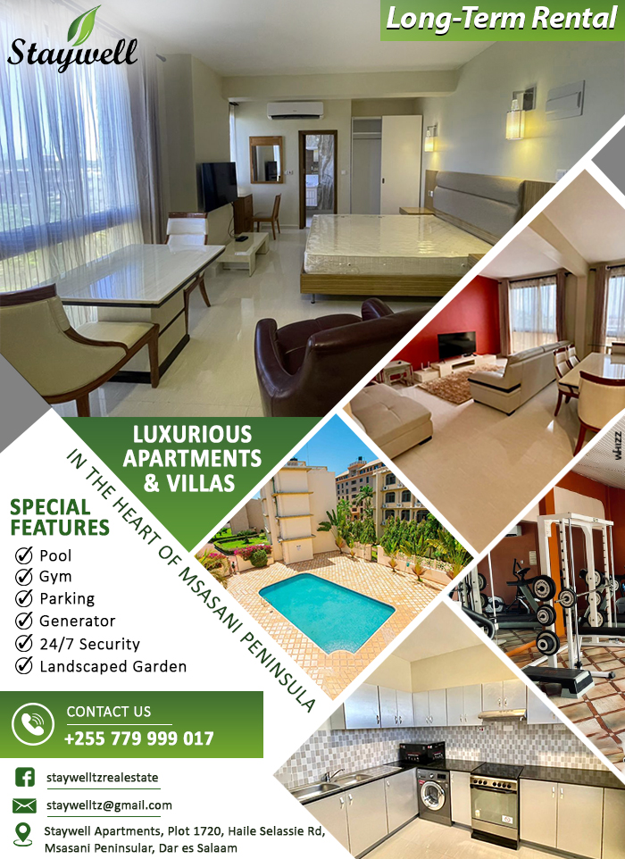 Staywell Apartments Dar es Salaam Services Apartments Dar es Salaam WhizzTanzania